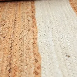 Jute rug - Senaki (natural/white)