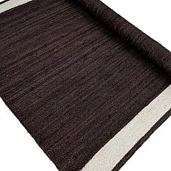 Jute rug - Senaki (dark taupe/white)
