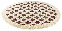 Round rug - Kara (brown/offwhite)