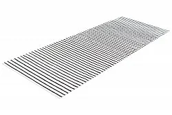 Plastic Mats - Kensington (white/black)