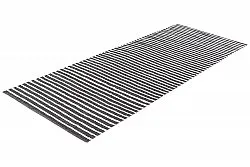 Plastic Mats - Kensington (black/white)