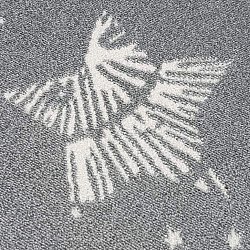 Childrens rugs - Stars Round (grey)