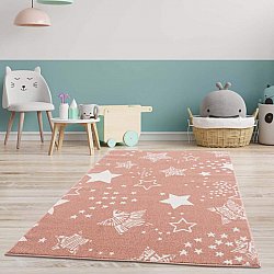 Childrens rugs - Stars (pink)