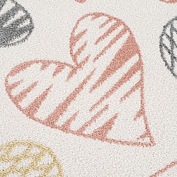 Childrens rugs - Hearts Round (multi)