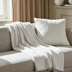 Cushion cover - Aranga Super Soft (white)