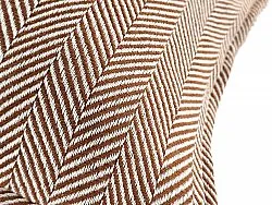 Cushion cover - Denisa Fishbone (brown/white)