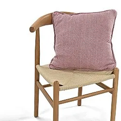 Cushion cover - Denisa Fishbone (red/white)