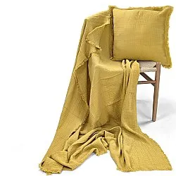 Cushion cover - Dorena (mustard)