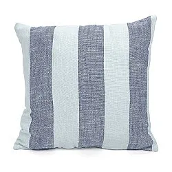 Cushion cover - Kora stripe cotton cushion cover (navy/light blue)