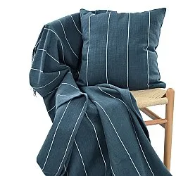 Cushion cover - Martina Stripe (blue/white)