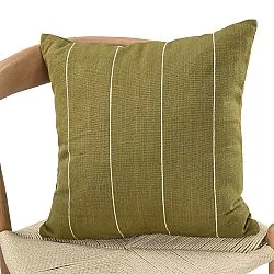 Cushion cover - Martina Stripe (green/white)
