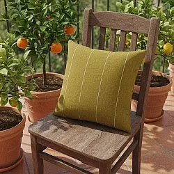 Cushion cover - Martina Stripe (green/white)