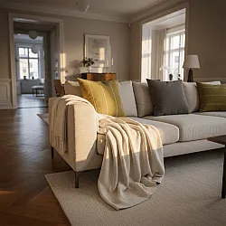 Cushion cover - Martina Stripe (green/white)