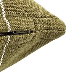 Cushion cover - Martina Stripe (green/white)