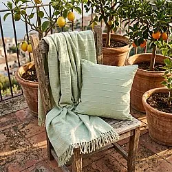 Cushion cover - Nalani cotton cushion cover (light green)