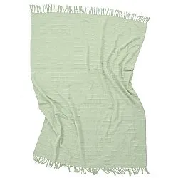 Throws - Nalani cotton throw (light green)