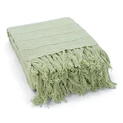 Throws - Nalani cotton throw (light green)