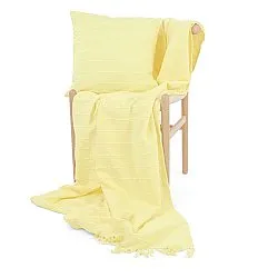 Throws - Nalani cotton throw (light yellow)