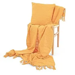 Throws - Nalani cotton throw (orange)