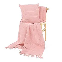 Throws - Nalani cotton throw (pink)
