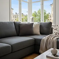 Cushion cover - Vanja (black)