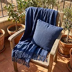 Cushion cover - Veya cotton cushion cover (navy)