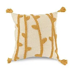 Cushion cover - Vine (white/yellow)