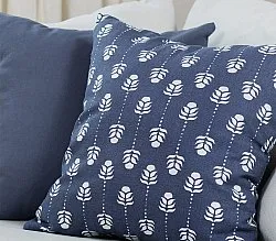 Cushion covers 2-pack - Sari (blue)
