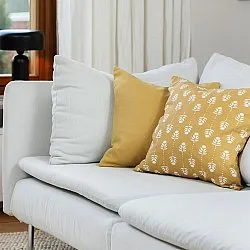 Cushion covers 2-pack - Sari (yellow)