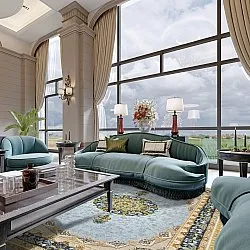 Wilton rug - Lukla (blue)