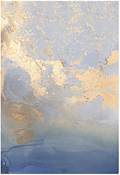 Wilton rug - Lesley (blue/gold)