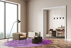 Round rug - Guillos (purple)