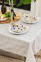 Cotton tablecloth Lilja (blue)
