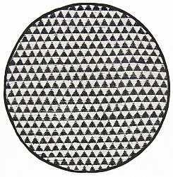Round rugs - Lindby (black/white)