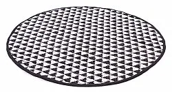 Round rugs - Lindby (black/white)
