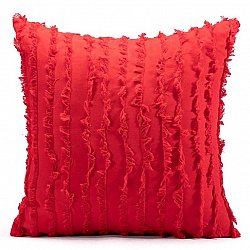 Cushion cover - Boho Linen 45 x 45 cm (red)