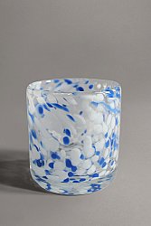 Candle holder S - Haven (blue/white)