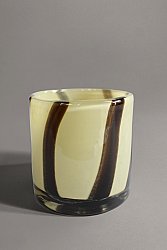 Candle holder S - Zuri (light yellow/brown)