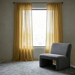 Curtains 2-Pack - Linen Blend Curtain Lumira (ochre)
