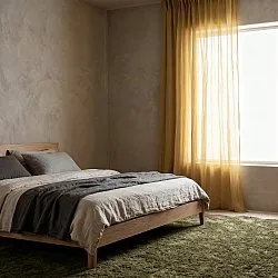 Curtains 2-Pack - Linen Blend Curtain Lumira (ochre)