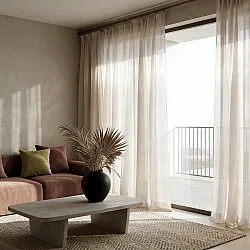 Curtains 2-Pack - Linen Blend Curtain Lumira (cream)