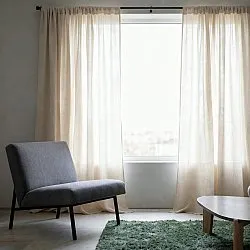 Curtains 2-Pack - Linen Blend Curtain Lumira (cream)