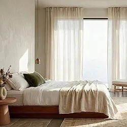 Curtains 2-Pack - Linen Blend Curtain Lumira (cream)