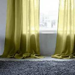 Curtains 2-Pack - Linen Blend Curtain Lumira (green)