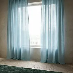 Curtains 2-Pack - Linen Blend Curtain Lumira (light blue)