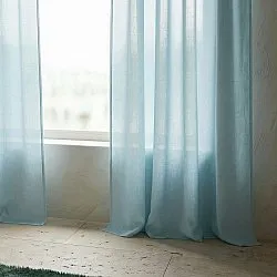 Curtains 2-Pack - Linen Blend Curtain Lumira (light blue)