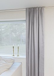 Curtains - Blackout curtain Flora (light grey)