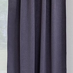 Curtains - Blackout curtain Flora (dark grey)