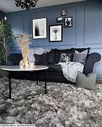 Shaggy rugs - Janjira (silver)