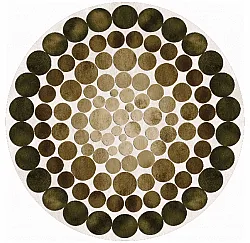 Round rug - Marineo (brown/green)